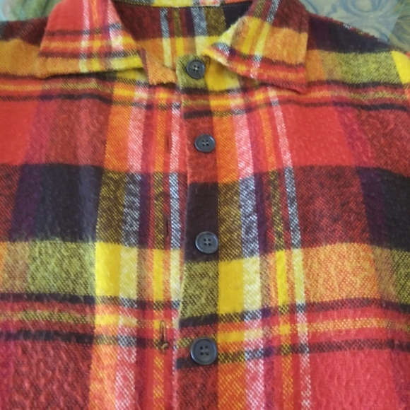 Vintage fringe plaid jacket Size L - Picture 7 of 9